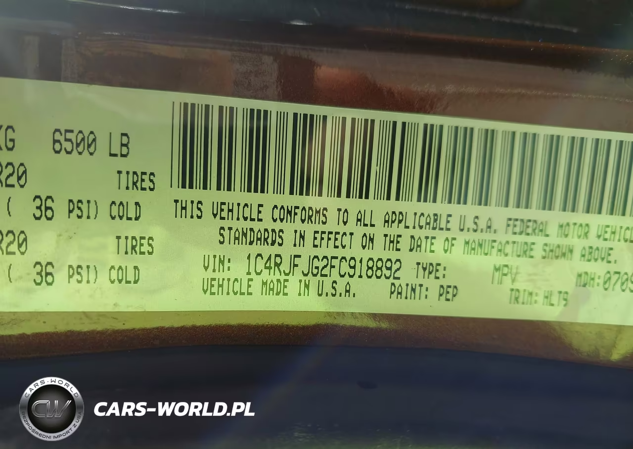 2015 Jeep Grand Cherokee Summit VIN:1C4RJFJG2FC918892 - 9
