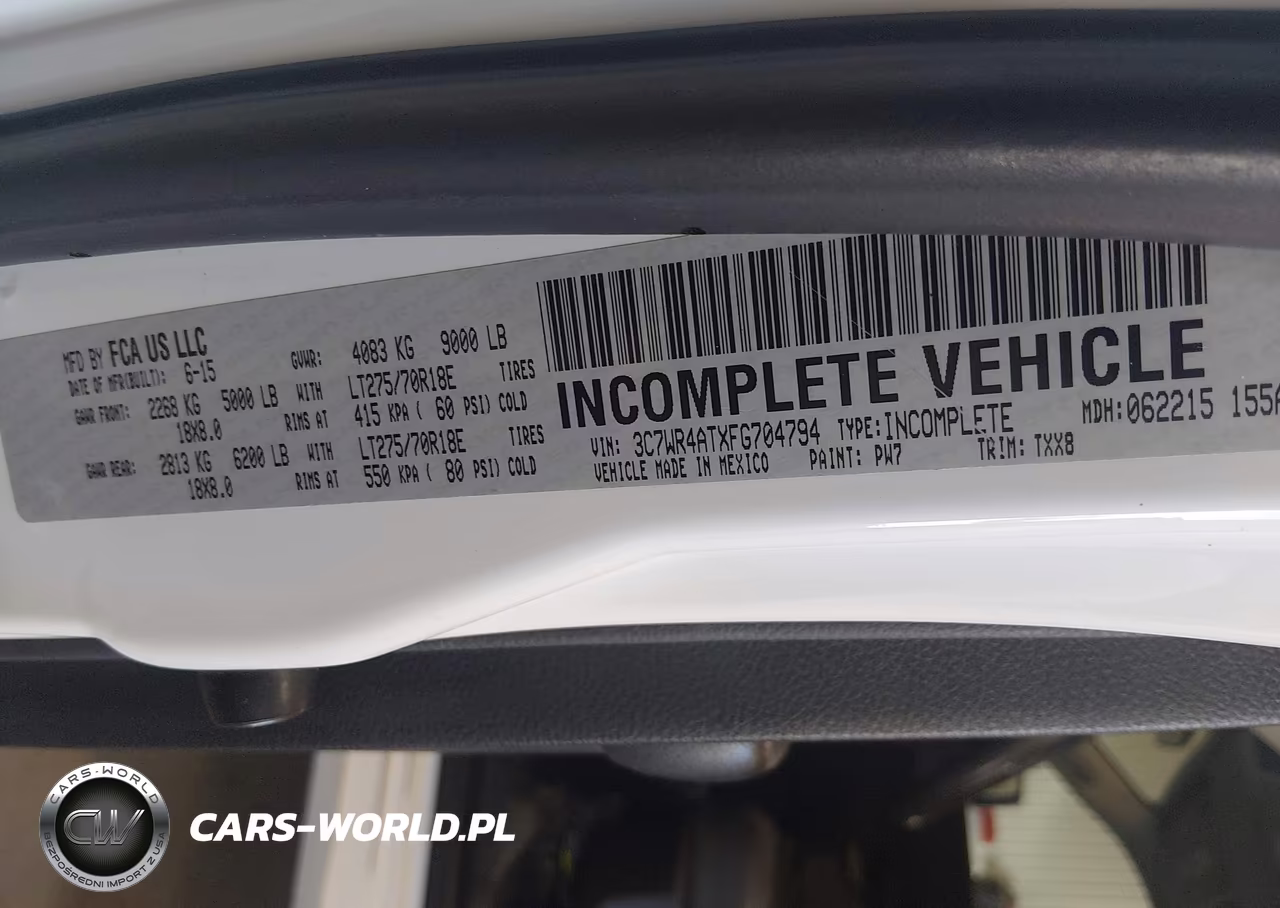 2015 Ram 2500 Tradesman VIN:3C7WR4ATXFG704794 - 9