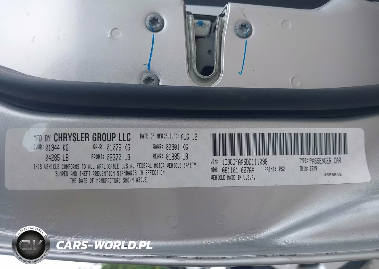 2013 Dodge Dart Se VIN:1C3CDFAA6DD111098 - 9