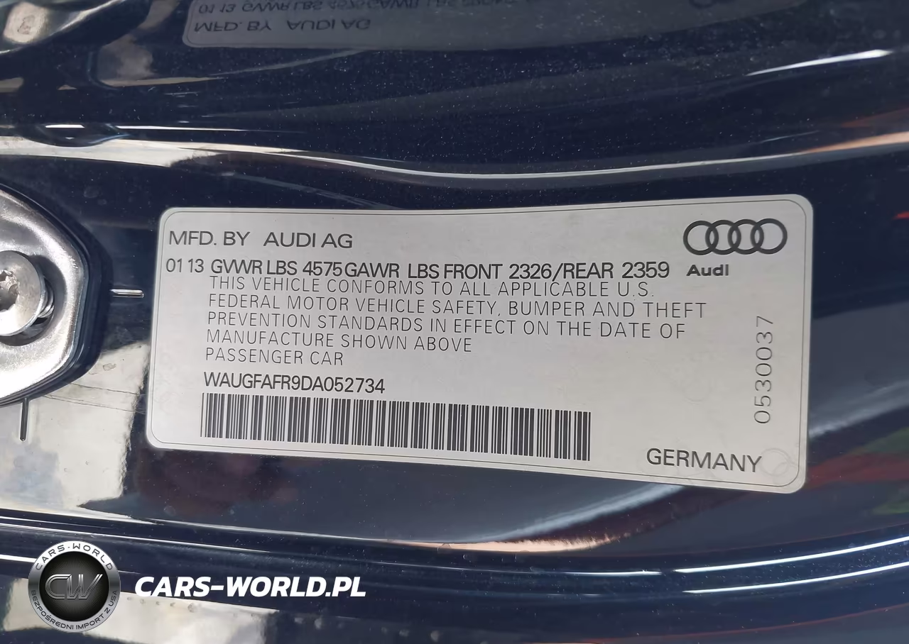 2013 Audi A5 2.0T Premium VIN:WAUGFAFR9DA052734 - 9