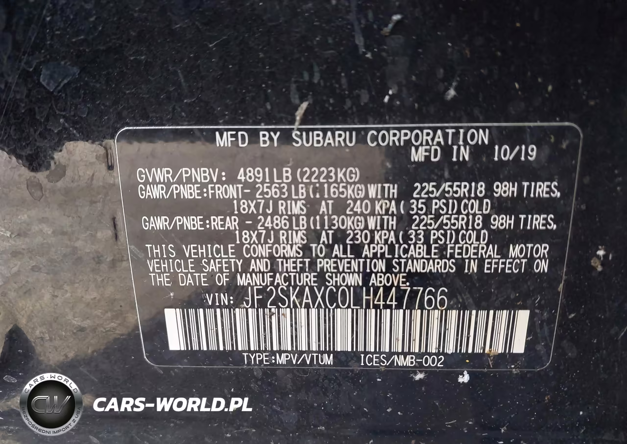 2020 Subaru Forester Touring VIN:JF2SKAXC0LH447766 - 9