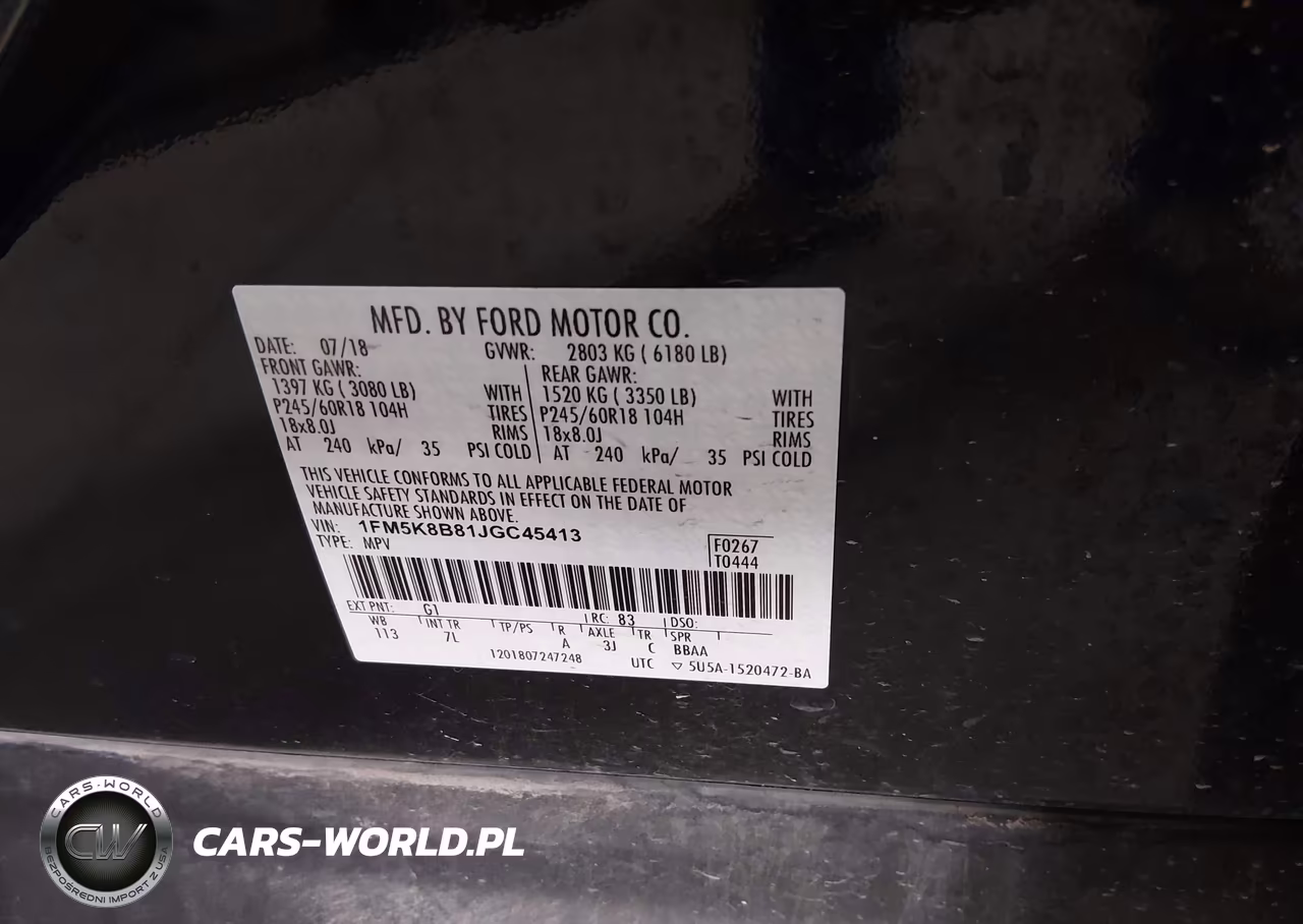 2018 Ford Explorer VIN:1FM5K8B81JGC45413 - 8
