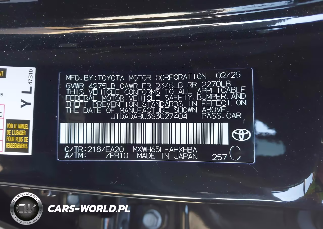 2025 Toyota Prius Limited Awd-E VIN:JTDADABU3S3027404 - 9
