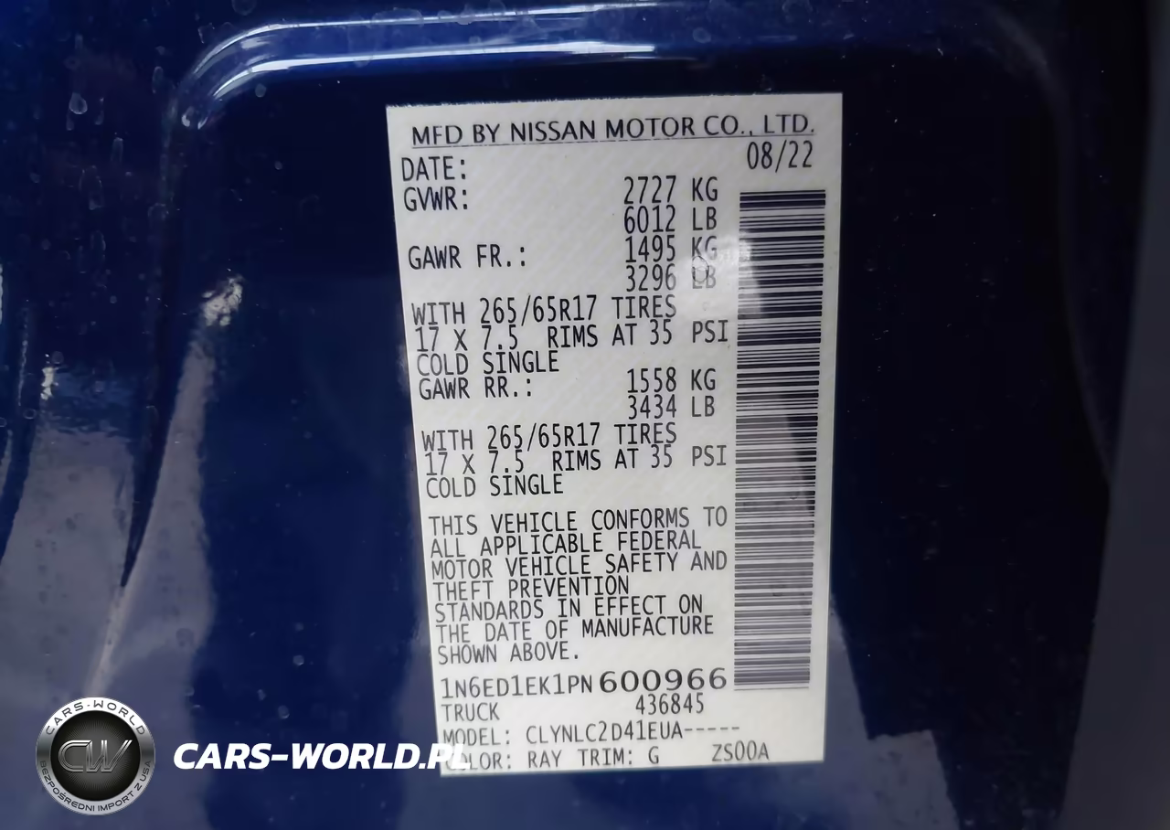 2023 Nissan Frontier Sv 4X4 VIN:1N6ED1EK1PN600966 - 9