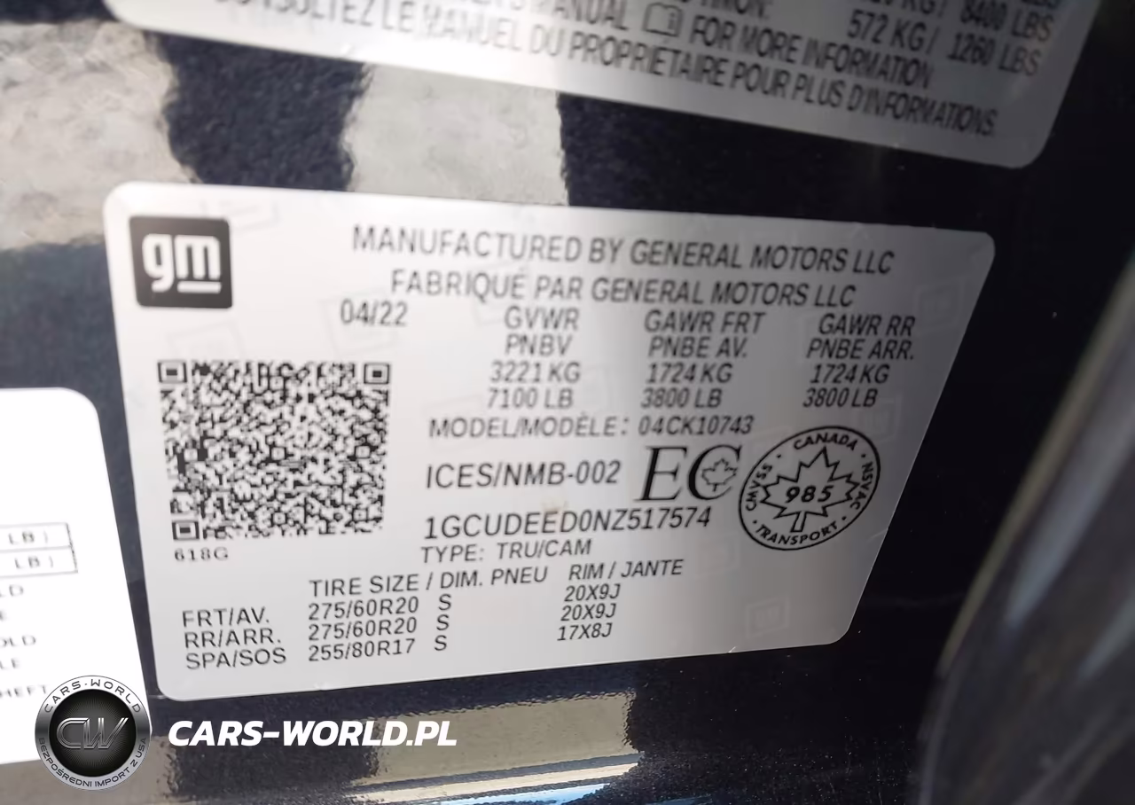2022 Chevrolet Silverado 1500 Rst VIN:1GCUDEED0NZ517574 - 9