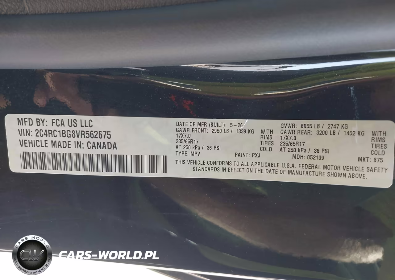 2027 Chrysler Pacifica VIN:2C4RC1BG8VR562675 - 9