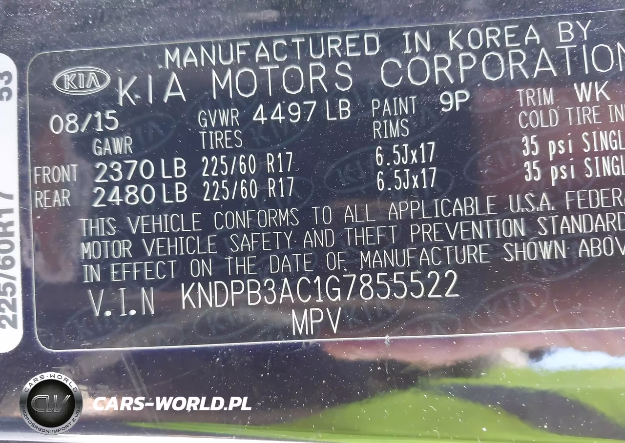 2016 Kia Sportage Lx VIN:KNDPB3AC1G7855522 - 9