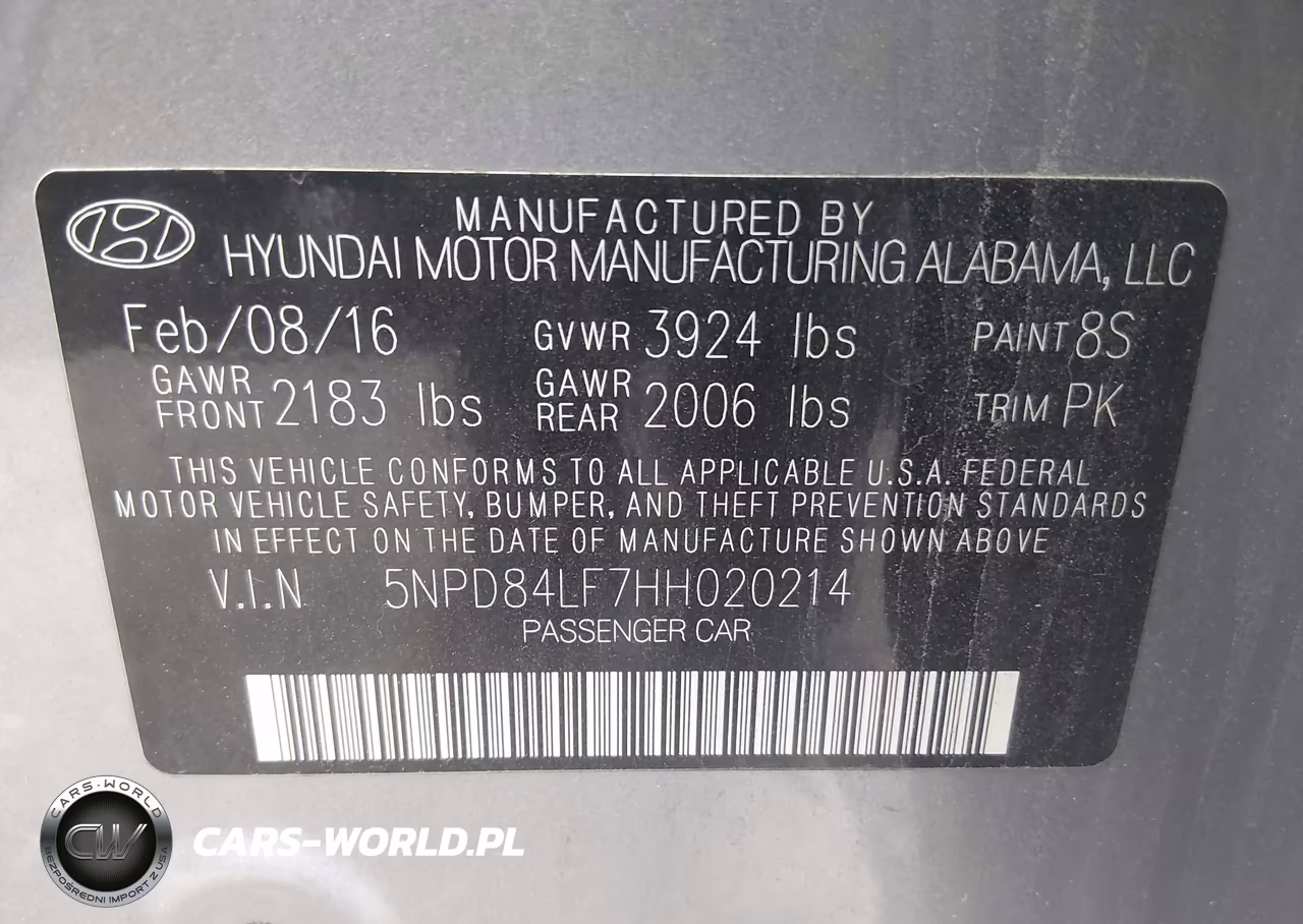 2017 Hyundai Elantra Se VIN:5NPD84LF7HH020214 - 9