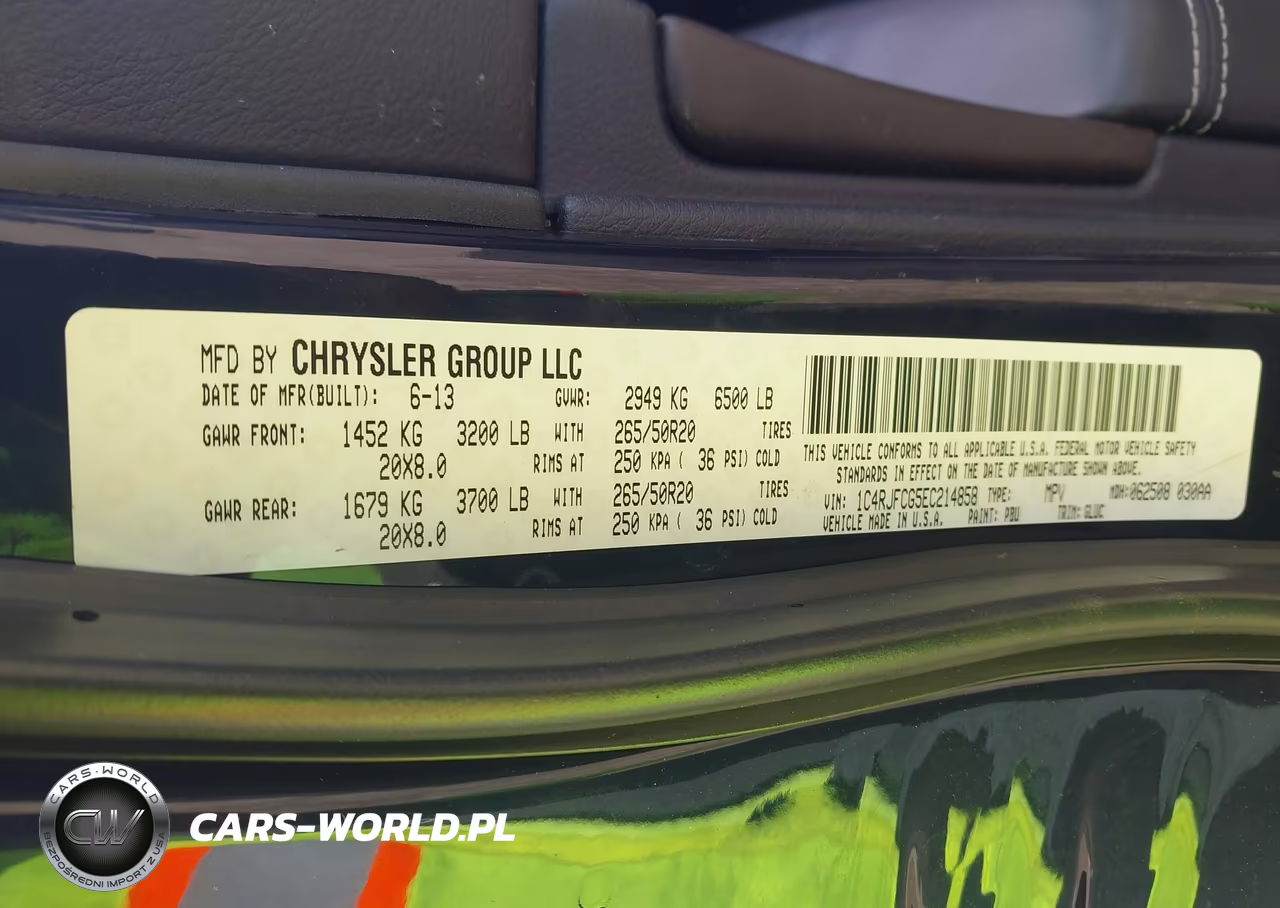 2014 Jeep Grand Cherokee Overland VIN:1C4RJFCG5EC214858 - 9