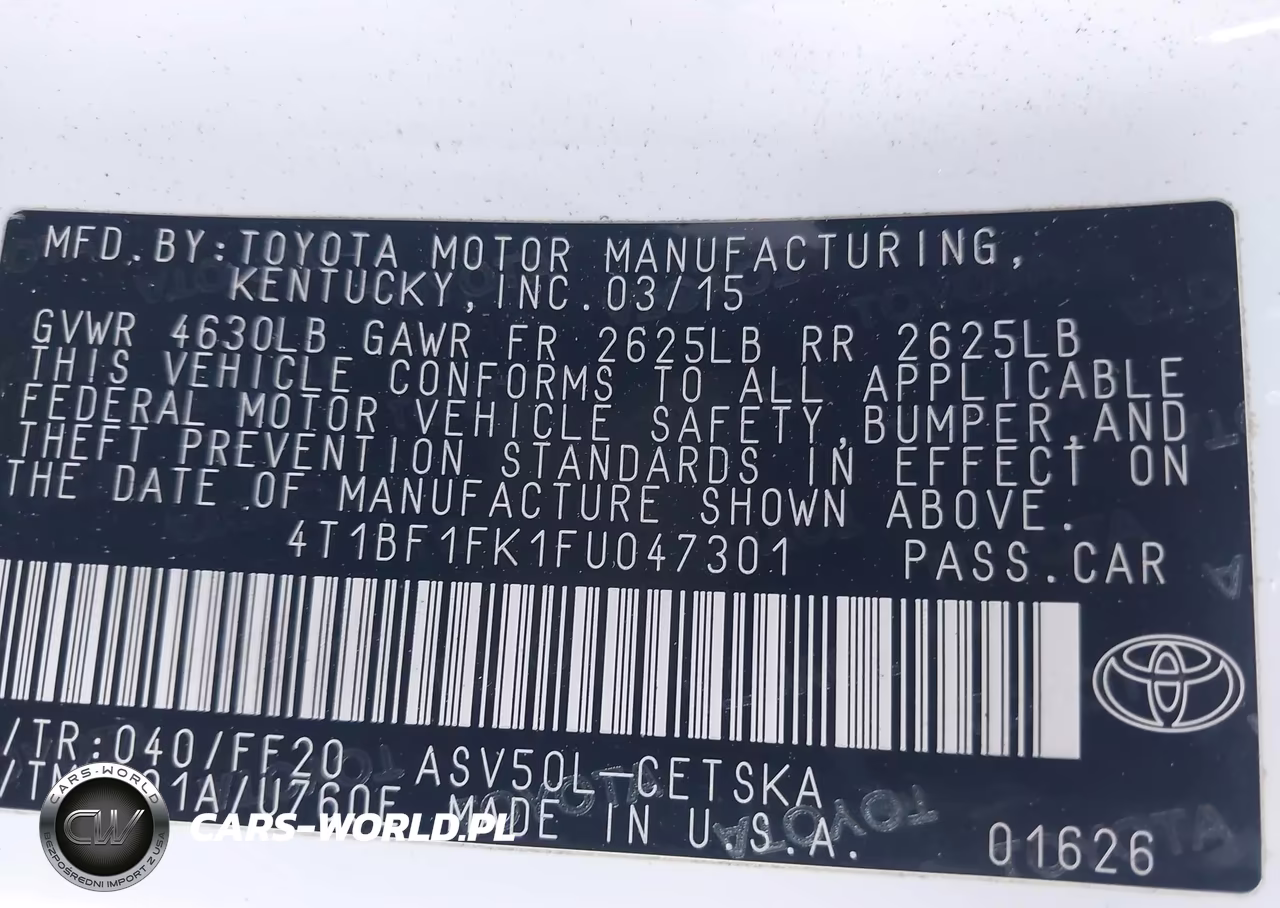 2015 Toyota Camry Se VIN:4T1BF1FK1FU047301 - 9