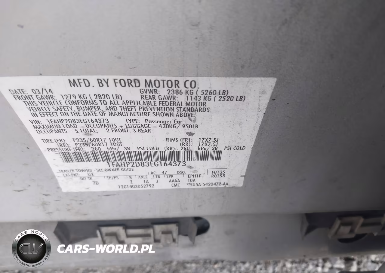 2014 Ford Taurus Se VIN:1FAHP2D83EG164373 - 9