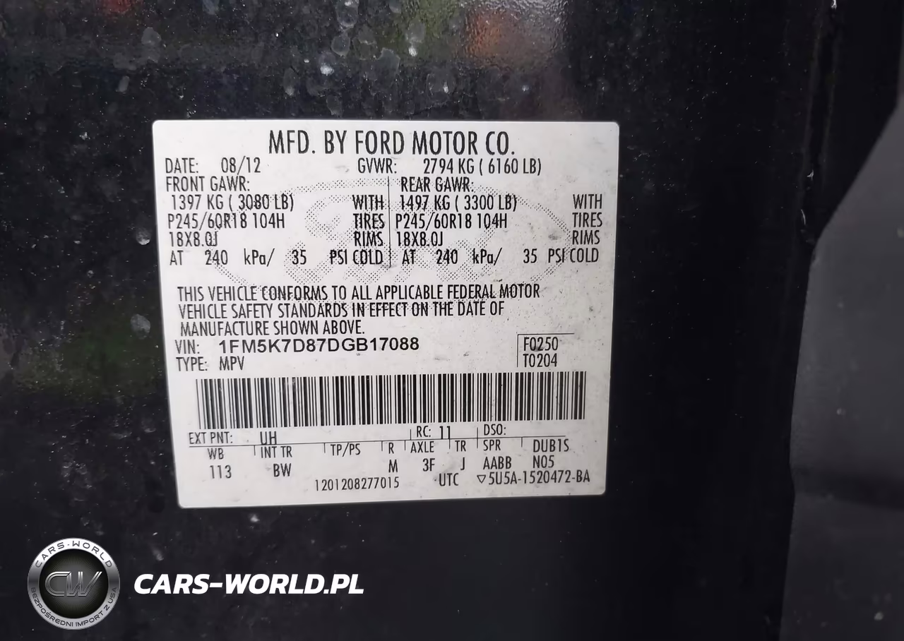 2013 Ford Explorer Xlt VIN:1FM5K7D87DGB17088 - 9