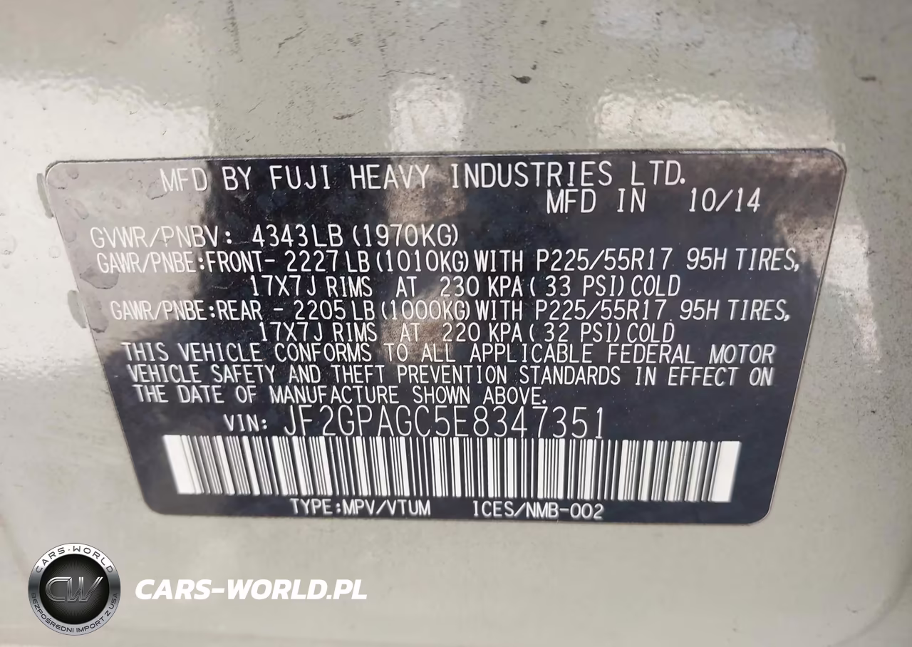 2014 Subaru Xv Crosstrek 2.0I Limited VIN:JF2GPAGC5E8347351 - 9