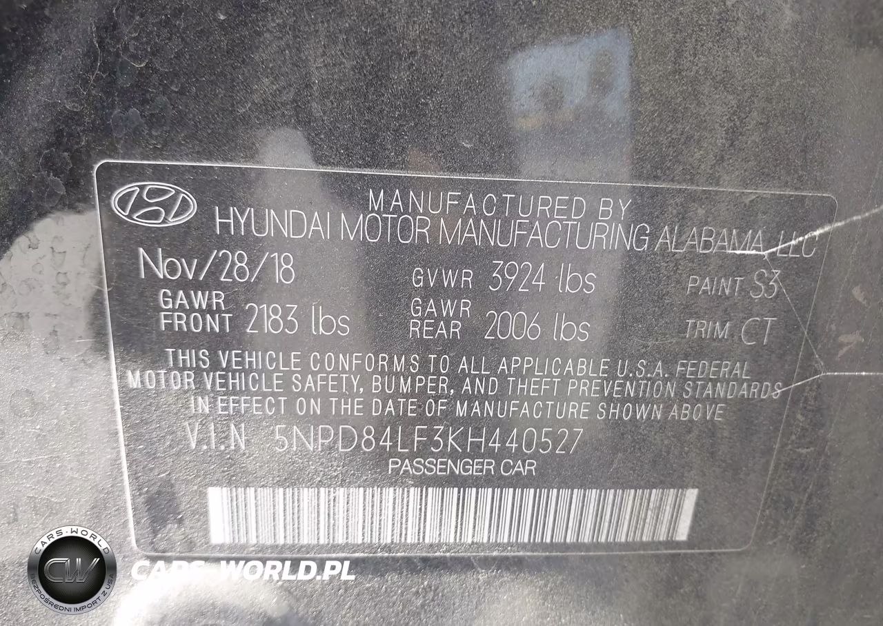 2019 Hyundai Elantra Sel VIN:5NPD84LF3KH440527 - 9