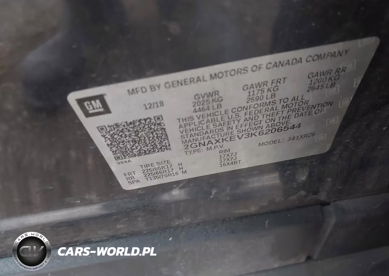 2019 Chevrolet Equinox Lt VIN:2GNAXKEV3K6206544 - 9