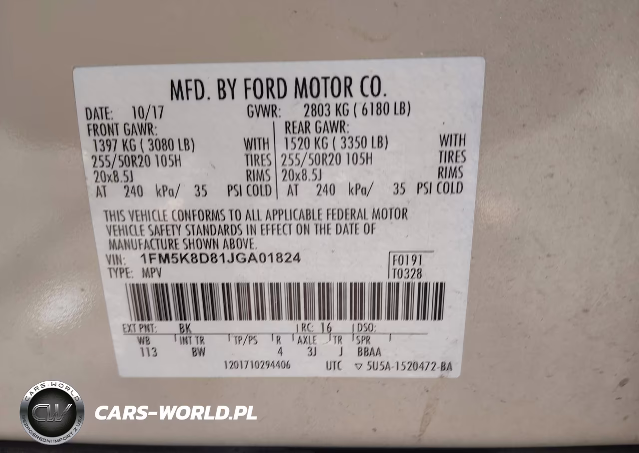 2018 Ford Explorer Xlt VIN:1FM5K8D81JGA01824 - 9
