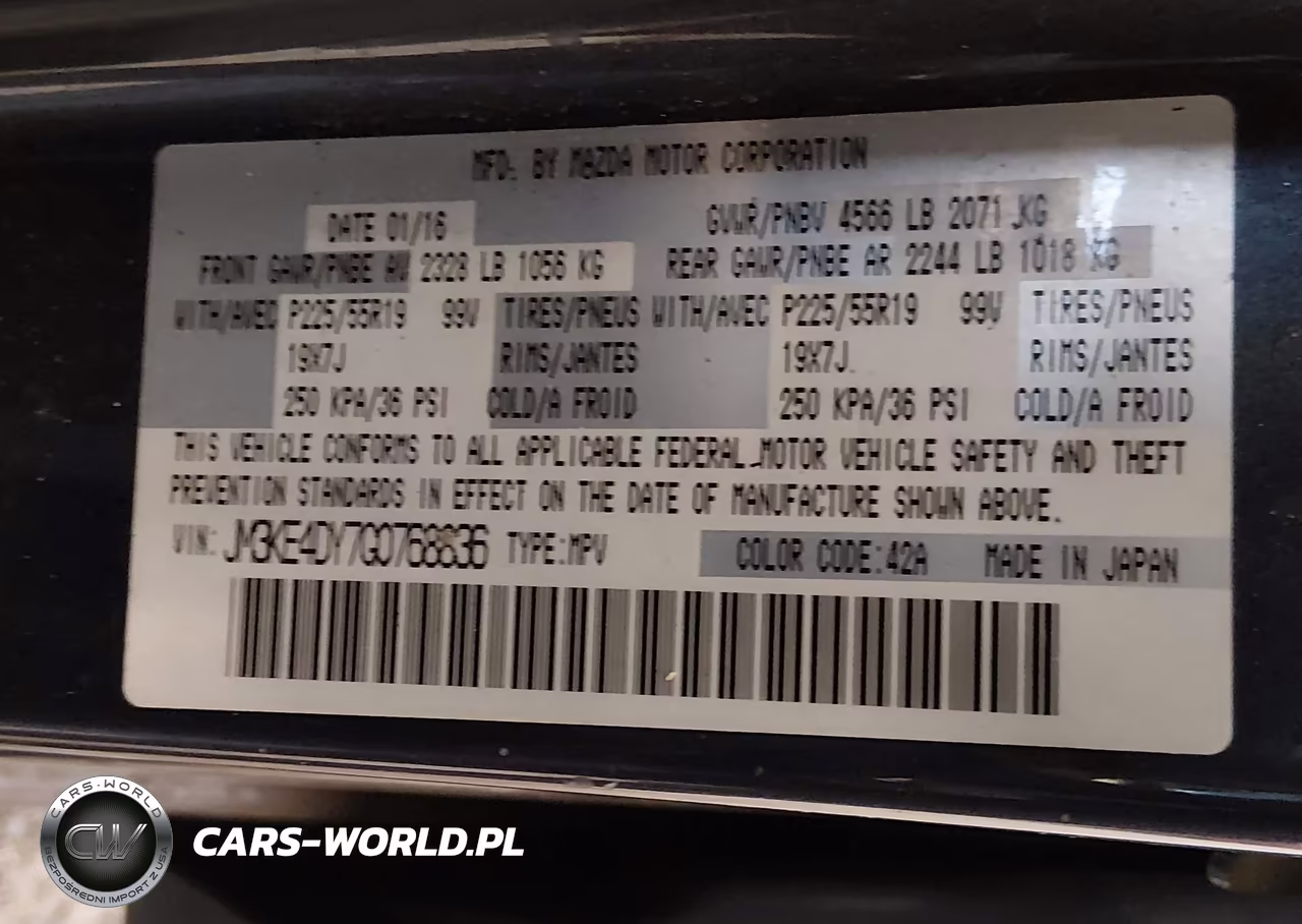 2016 Mazda Cx-5 Grand Touring VIN:JM3KE4DY7G0768836 - 9