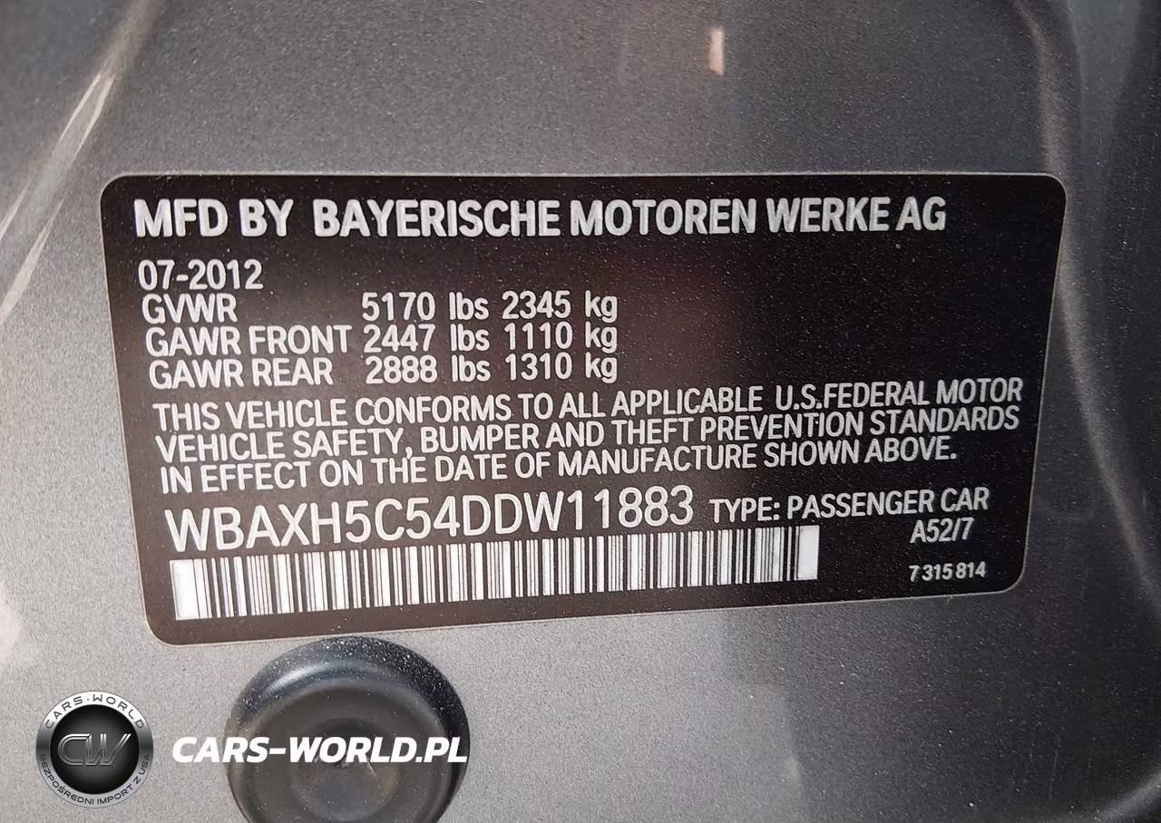 2013 BMW 528I xDrive VIN:WBAXH5C54DDW11883 - 9