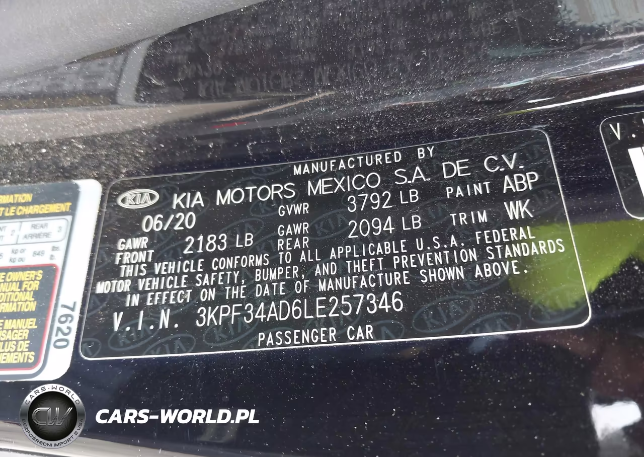 2020 Kia Forte Gt-Line VIN:3KPF34AD6LE257346 - 9