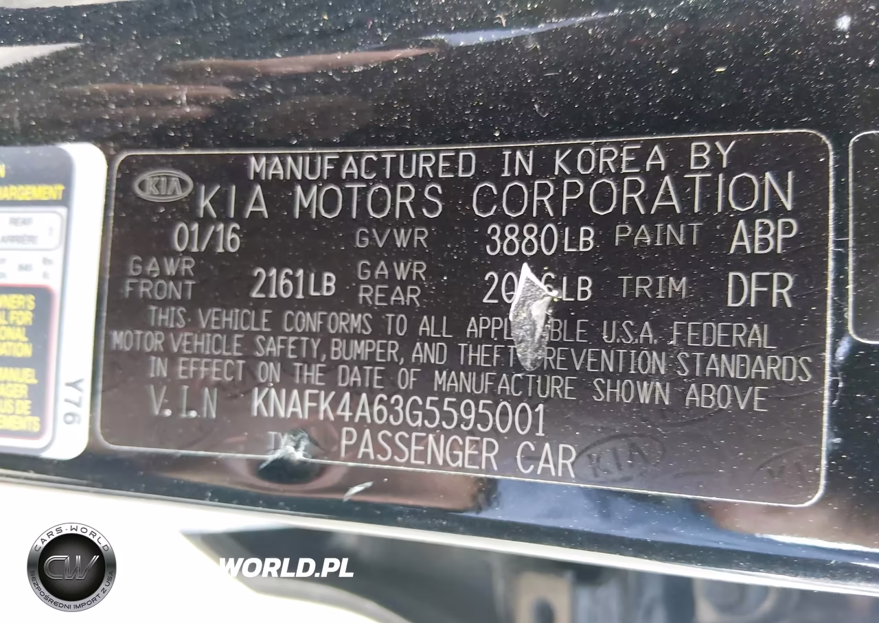 2016 Kia Forte Lx VIN:KNAFK4A63G5595001 - 9