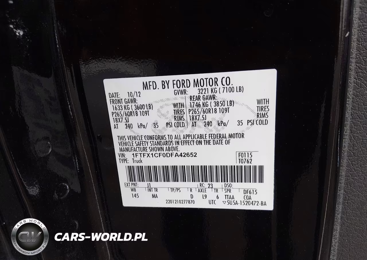 2013 Ford F-150 Xlt VIN:1FTFX1CF0DFA42652 - 9