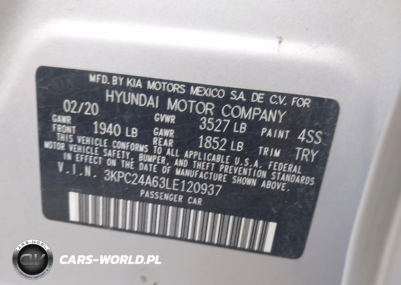 2020 Hyundai Accent Se VIN:3KPC24A63LE120937 - 9
