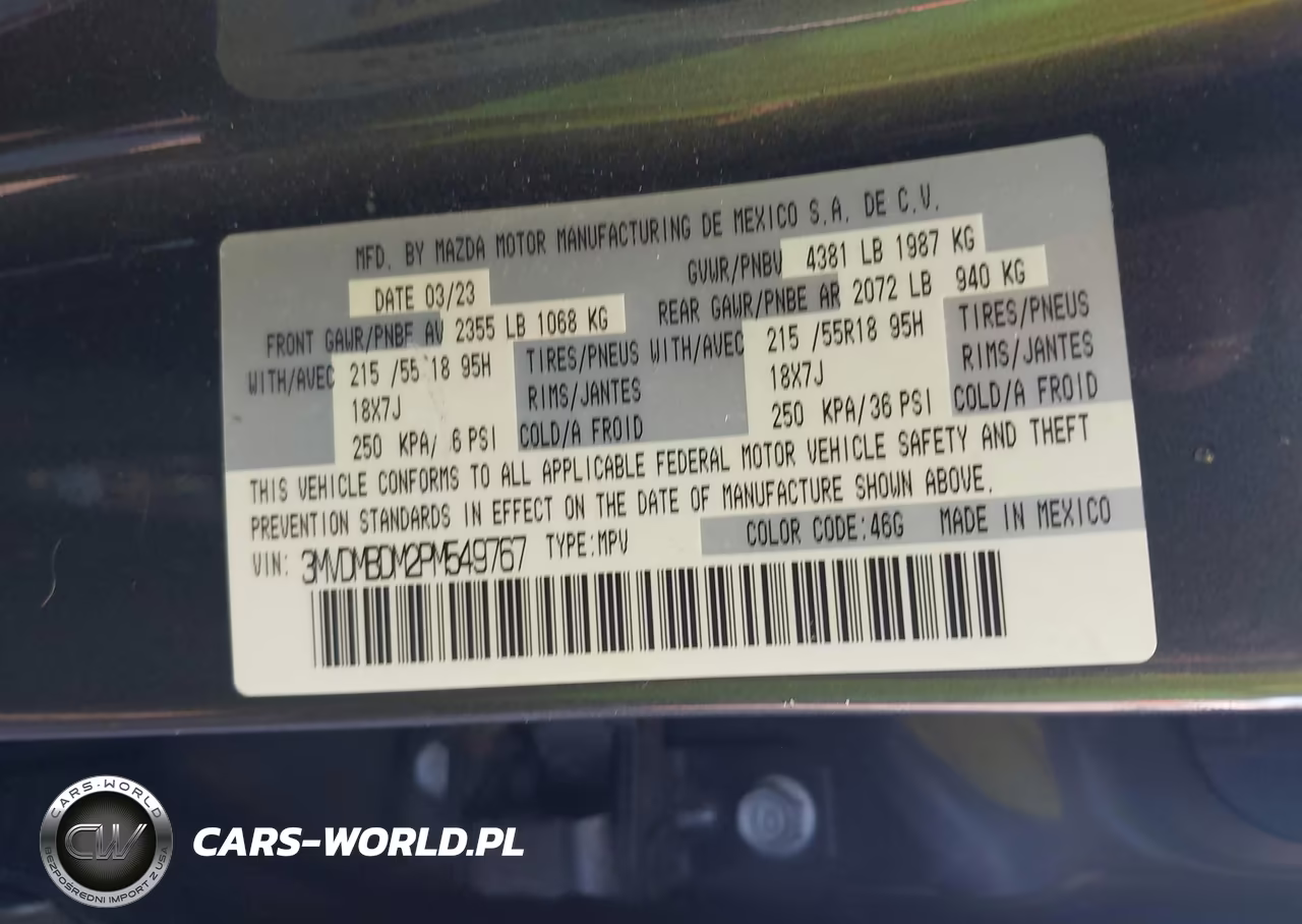 2023 Mazda Cx-30 2.5 S Premium VIN:3MVDMBDM2PM549767 - 9