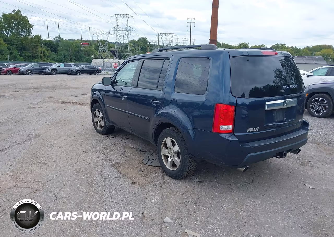 2011 Honda Pilot Ex-L VIN:5FNYF4H69BB073423 - 3