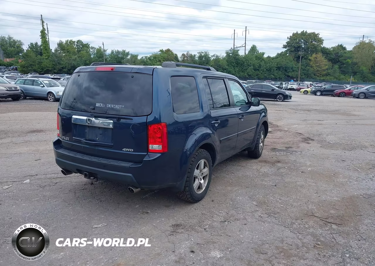 2011 Honda Pilot Ex-L VIN:5FNYF4H69BB073423 - 4