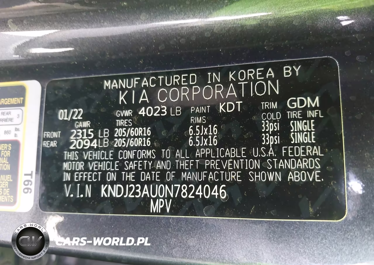2022 Kia Soul Lx VIN:KNDJ23AU0N7824046 - 9