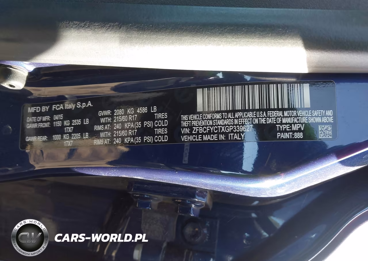 2016 Fiat 500X Trekking VIN:ZFBCFYCTXGP339627 - 9