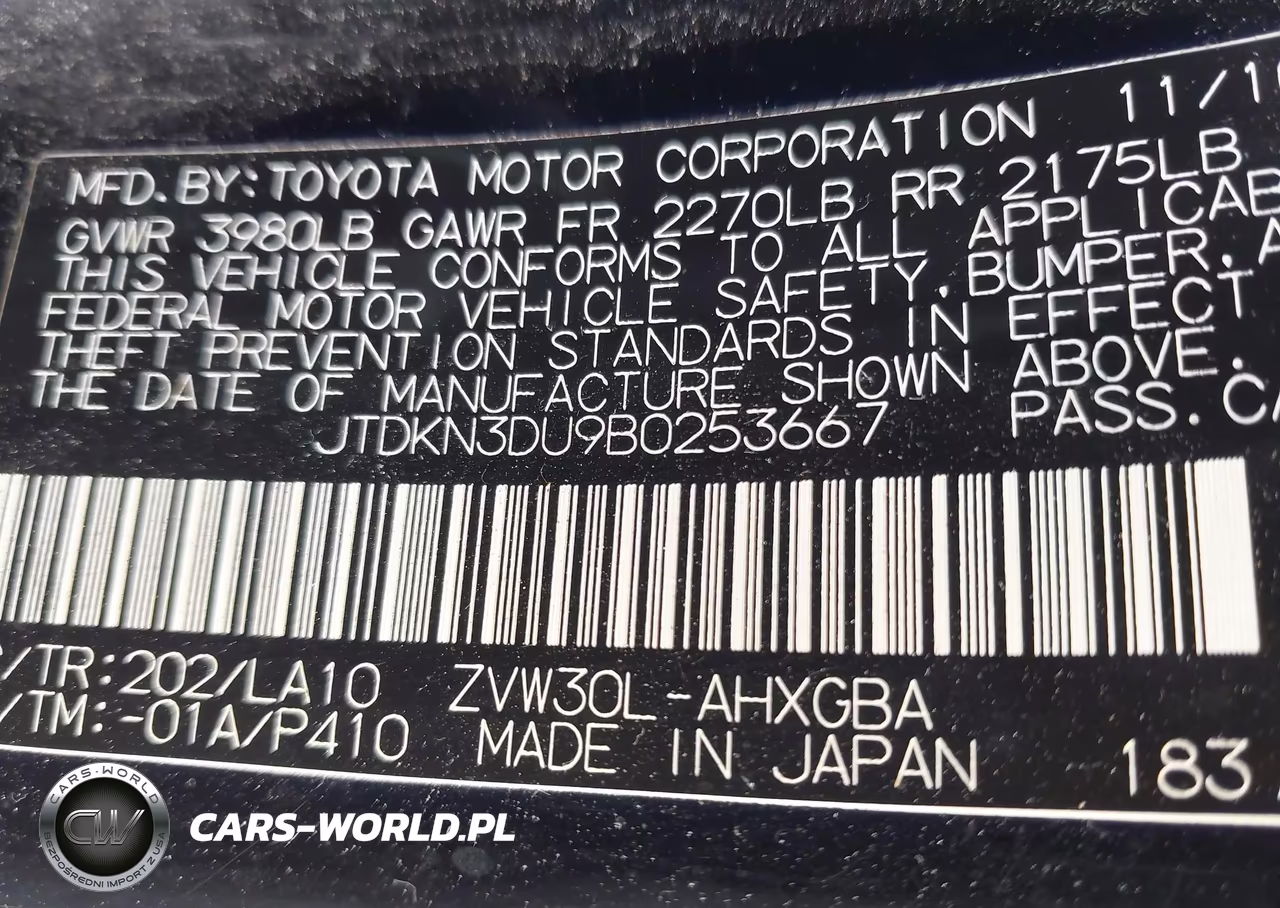 2011 Toyota Prius Four VIN:JTDKN3DU9B0253667 - 9