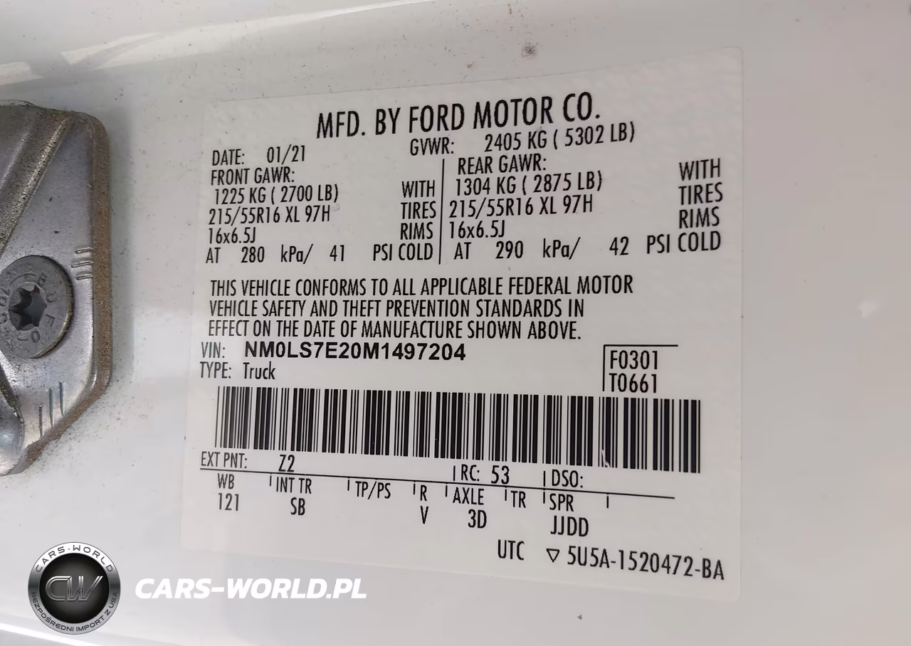 2021 Ford Transit Connect Xl VIN:NM0LS7E20M1497204 - 9