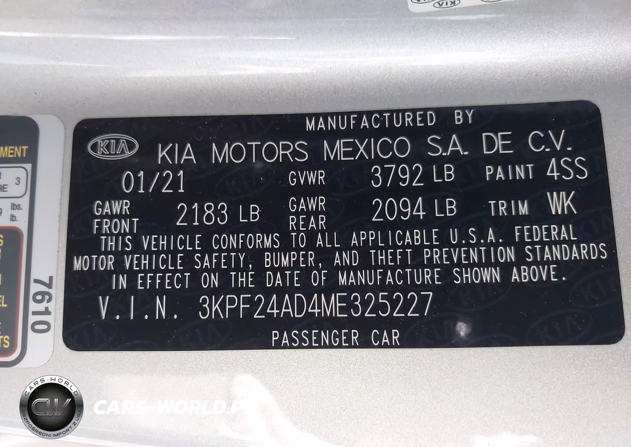 2021 Kia Forte Lxs VIN:3KPF24AD4ME325227 - 9