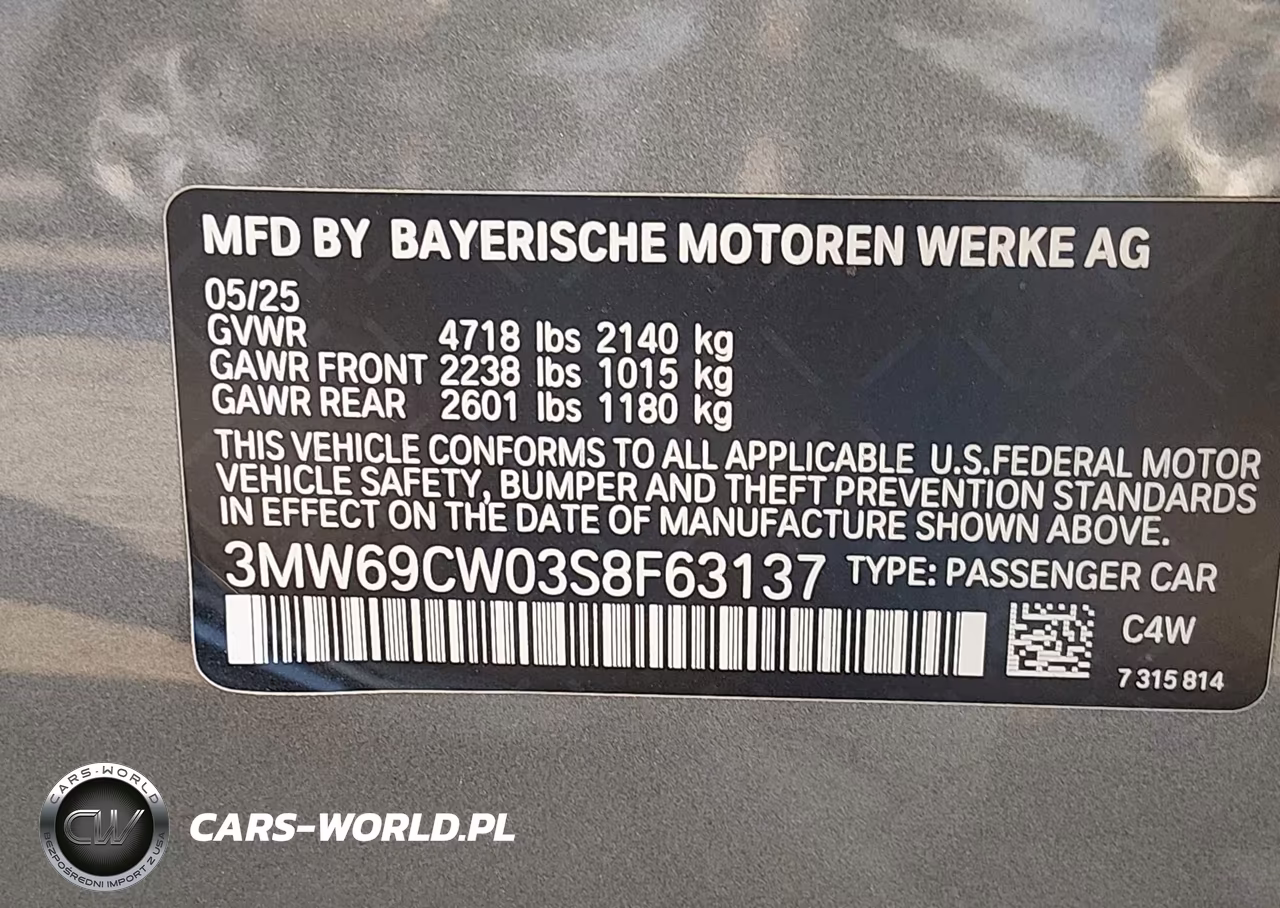 2025 BMW 330I VIN:3MW69CW03S8F63137 - 9