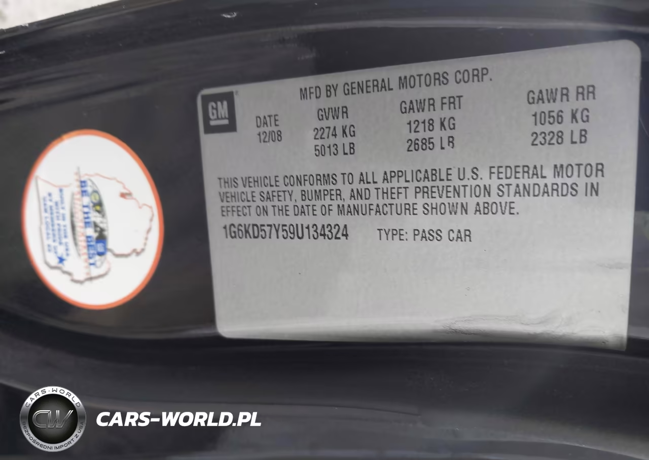 2009 Cadillac Dts 1Sc VIN:1G6KD57Y59U134324 - 9