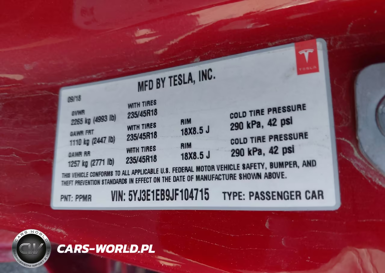 2018 Tesla Model 3 Long Range-Performance VIN:5YJ3E1EB9JF104715 - 9