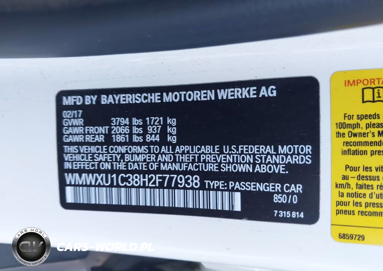 2017 Mini Hardtop Cooper VIN:WMWXU1C38H2F77938 - 9