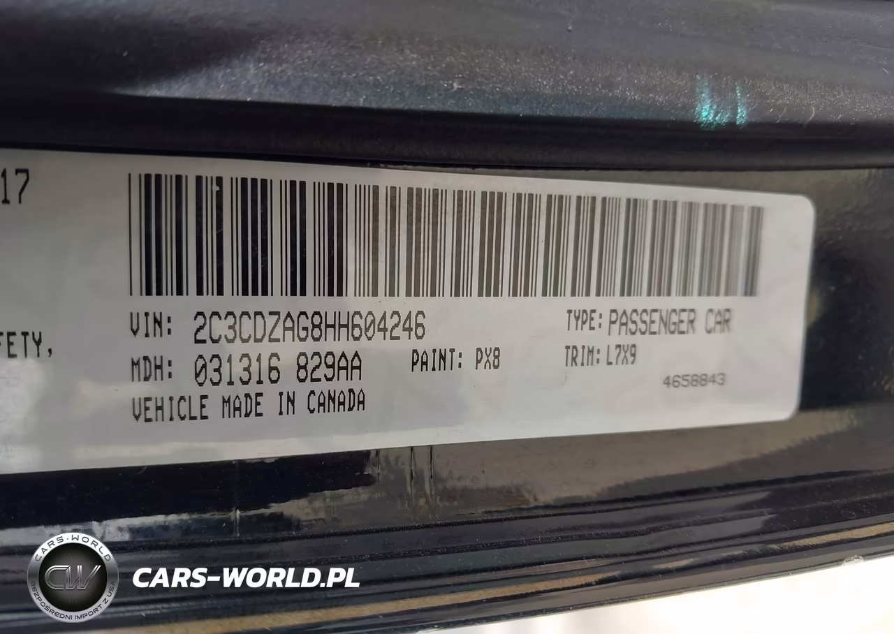 2017 Dodge Challenger Sxt VIN:2C3CDZAG8HH604246 - 9