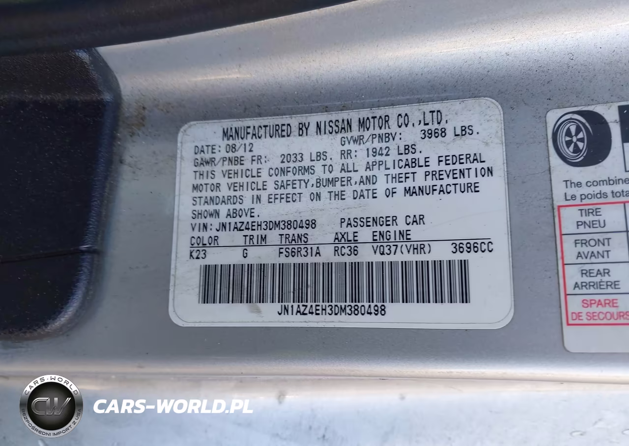 2013 Nissan 370Z Nismo VIN:JN1AZ4EH3DM380498 - 9
