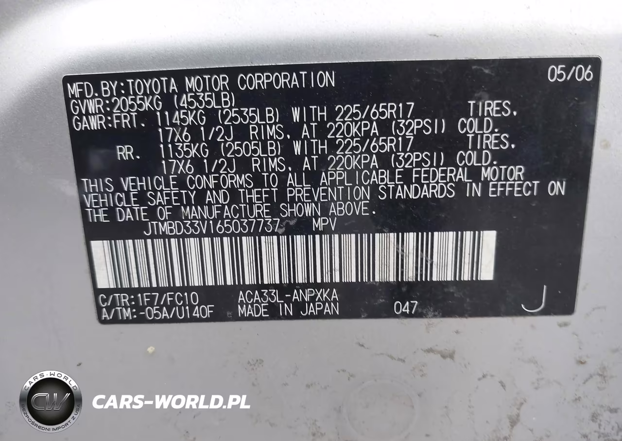 2006 Toyota Rav4 VIN:JTMBD33V165037737 - 9