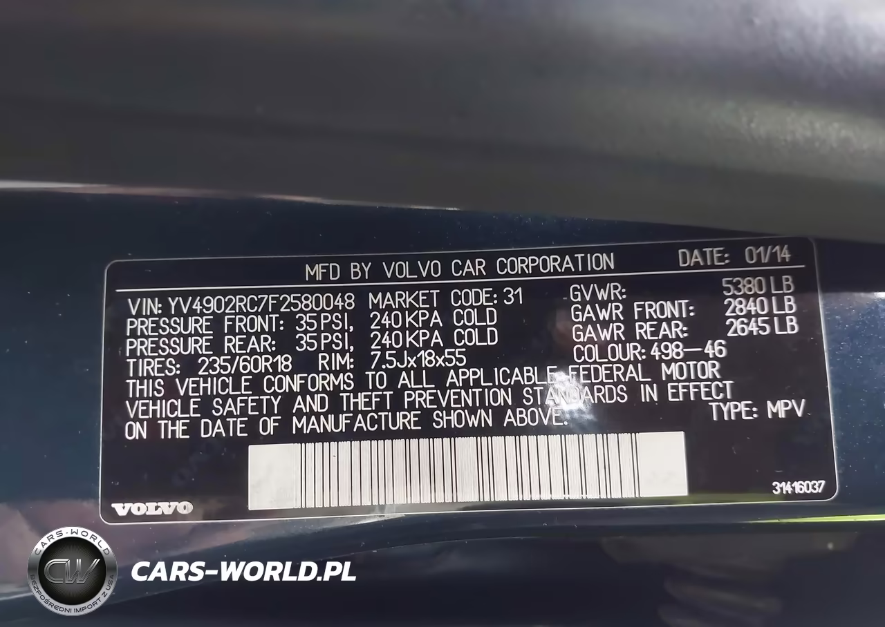 2015 Volvo Xc60 T6 Premier Plus VIN:YV4902RC7F2580048 - 9