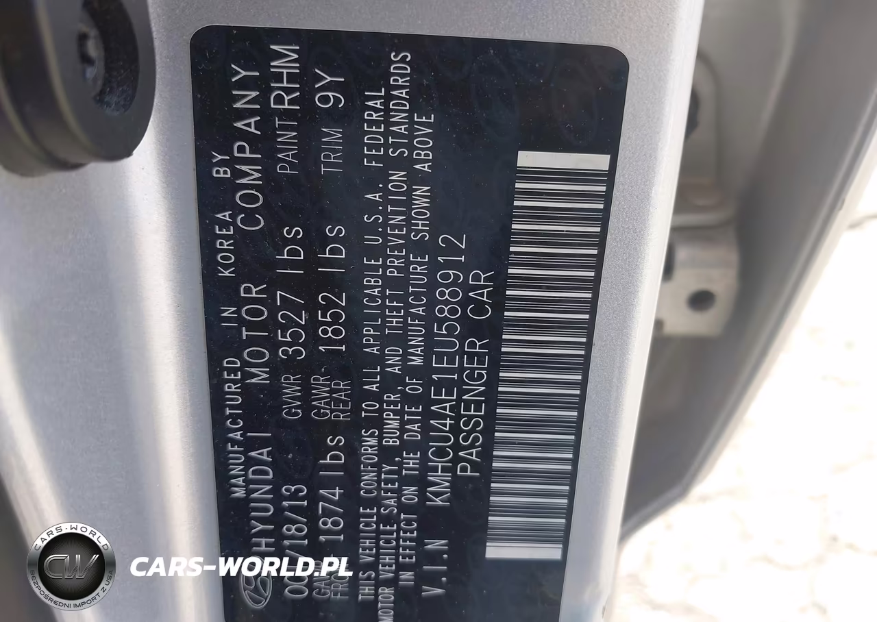 2014 Hyundai Accent Gls VIN:KMHCU4AE1EU588912 - 9