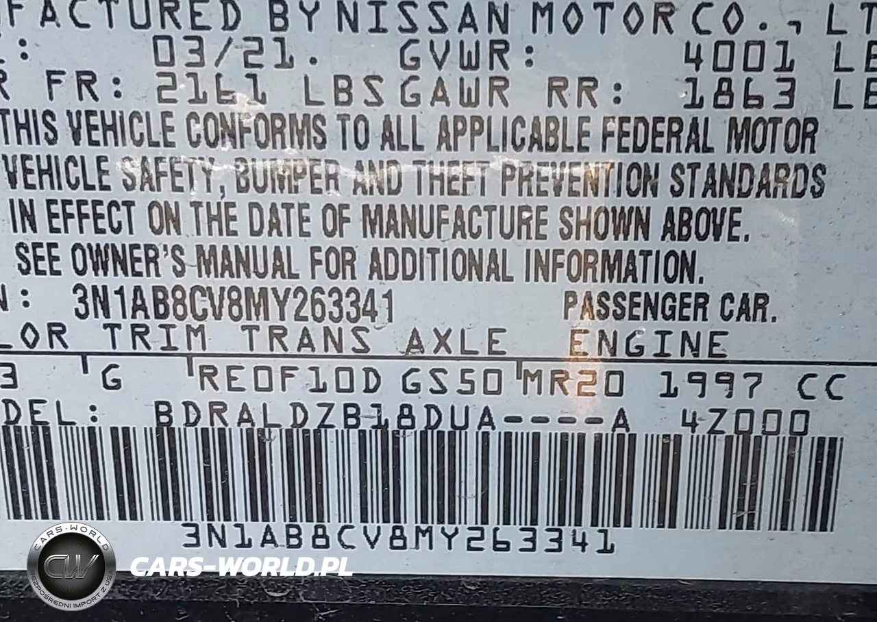 2021 Nissan Sentra Sv Xtronic Cvt VIN:3N1AB8CV8MY263341 - 9