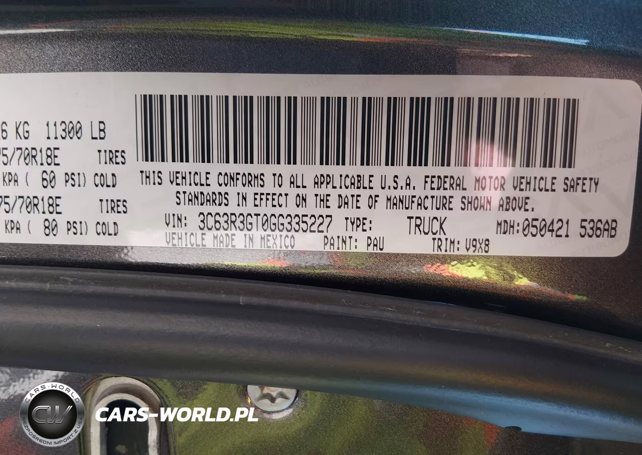 2016 Ram 3500 Tradesman VIN:3C63R3GT0GG335227 - 9