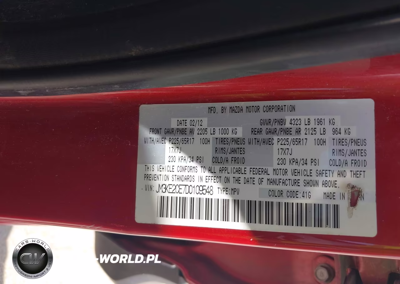 2013 Mazda Cx-5 Touring VIN:JM3KE2CE7D0109548 - 9