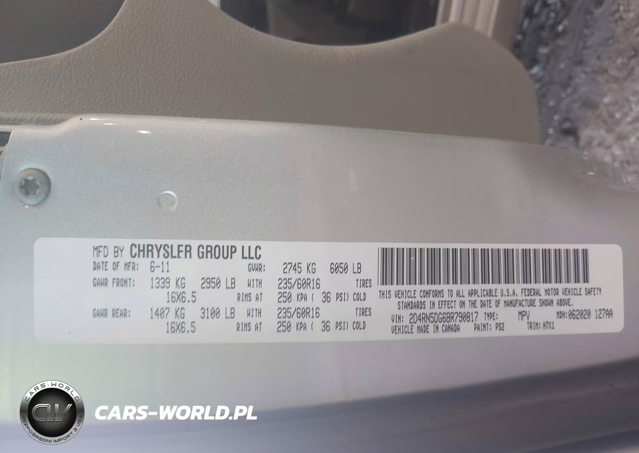 2011 Dodge Grand Caravan Crew VIN:2D4RN5DG6BR790817 - 9