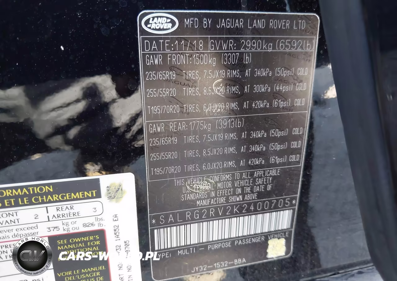 2019 Land Rover Discovery Se VIN:SALRG2RV2K2400705 - 9