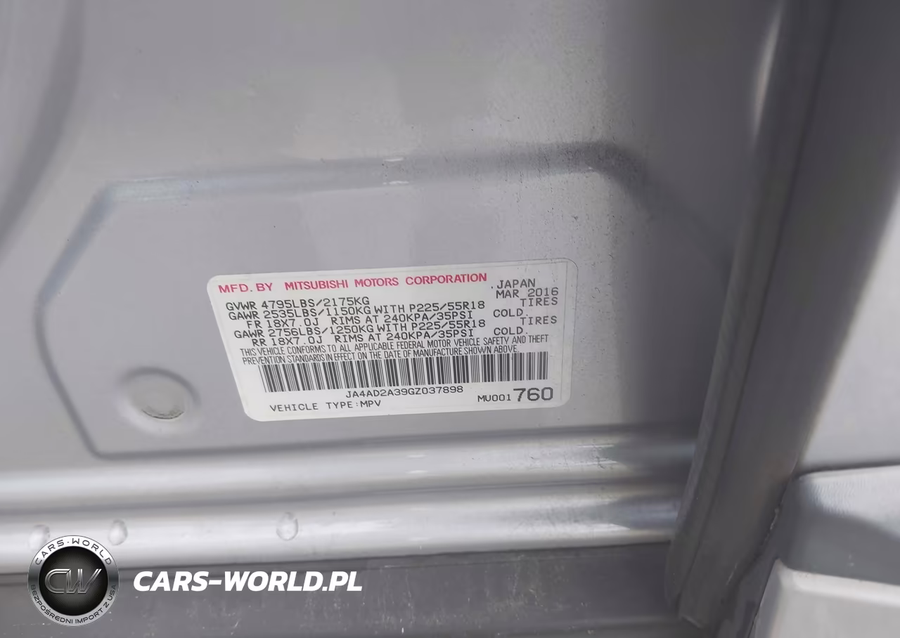 2016 Mitsubishi Outlander Es VIN:JA4AD2A39GZ037898 - 9