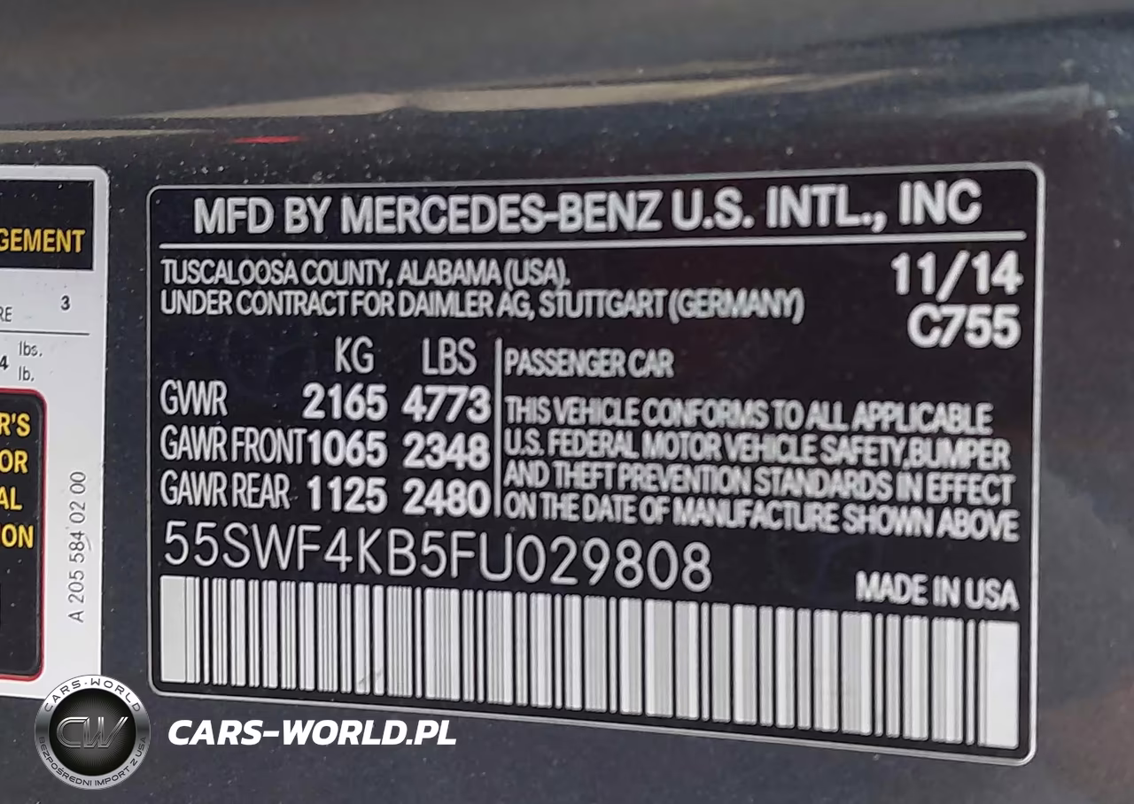 2015 Mercedes-Benz C 300 4Matic VIN:55SWF4KB5FU029808 - 9